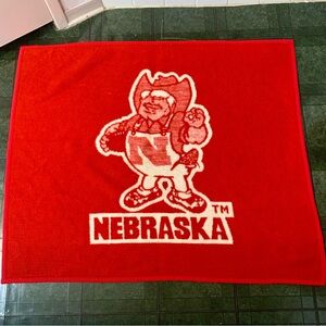 Biederlack vintage Nebraska Red blanket